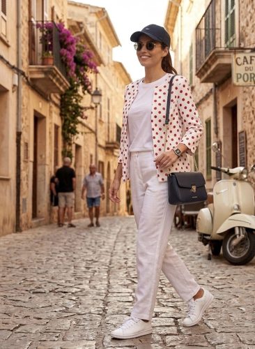 Audrey-Red Dots Blézer