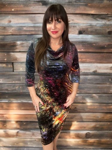 Jardin Velvet bársony ruha - 40-es méretben 30% kedvezménnyel