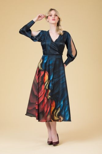 Cassandra szatén ruha