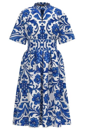 Capri Blue lenvászon ruha