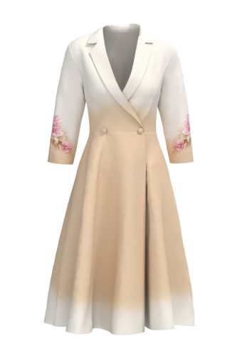 Peonia-Nude Blézerruha