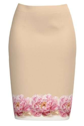 Peonia-Nude ceruzaszoknya