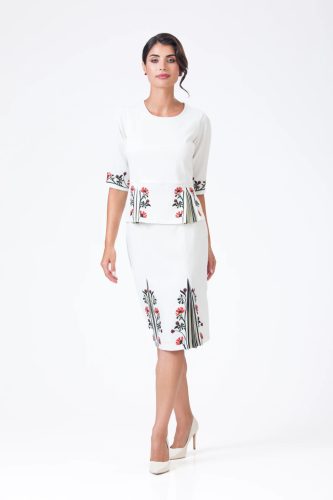 Mirenna-Ivory blúz, elefántcsontszín alappal, prémium anyagból