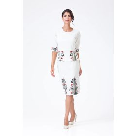   Mirenna-Ivory szoknya, elefántcsontszín alappal, prémium anyagból